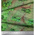 thumbnail image 3 of Soimoi Green Heavy Canvas Fabric Fish & Feather Animal Skin Decor Fabric Printed Yard 58 Inch Wide, 3 of 3