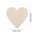 thumbnail image 3 of 50 Pcs Wood Hearts For Crafts Unfinished Cutout Shape Wooden Crafts Wooden Heart Ornaments For Diy, 3 of 7