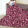 thumbnail image 6 of Vsdgher Rose Leopard Print Ultra-Soft Micro flannel Blanket Throw Blankets for Couch Sofa, Bed (4 sizes)-60"x50", 6 of 7