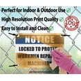 thumbnail image 3 of LOCKED TO PROTECT WORKMEN REPAIRING MACHINERY | Warning Notice Caution Danger 3mm PVC Sign, 3 of 4