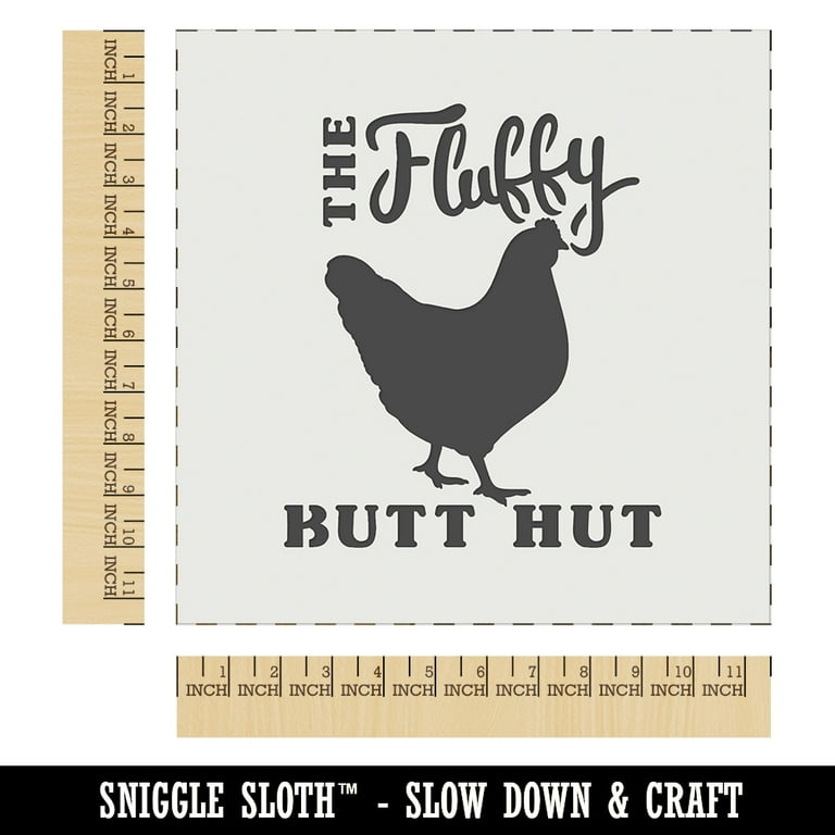 The Fluffy Butt Hut Chicken Coop DIY Cookie Wall Craft Stencil - 11.5 Inch - Walmart.com the-fluffy-butt-hut-chicken-coop-diy-cookie-wall-craft-stencil-11-5-inch-walmart-com