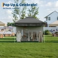 thumbnail image 6 of 10'x10' Pop Up Canopy – with Center Lock and 1 Sidewalls, Waterproof & UV-Resistant Outdoor Canopy, for Picnics, Camping, Beach, and Outdoor Gatherings, 6 of 8