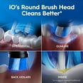 thumbnail image 5 of Oral-B iO Series 2 Rechargeable Electric Toothbrush, Night Black with 1 Gentle Care Brush Head for Adults and Children 3+, 5 of 16