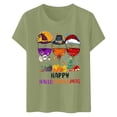thumbnail image 3 of WEAIXIMIUNG T-Shirt Festif Imprimé Manches Courtes Col Rond pour Femmes Saint-Valentin, 3 of 3