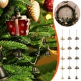 thumbnail image 7 of Holloyiver Small Vintage Rustic Lucky Tin Metal Cow Bells, Handmade Christmas Décor Bells on Jute Rope, 7 of 7