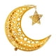thumbnail image 1 of Bandeja de servir,Bandeja Ramadán Bandeja Estrella Luna Eid Mubarak,Bandeja para servir comida para fiestas Platos de metal Ramadán,Bandejas para servir Ramadán para bandejas Eid S dorado, 1 of 9