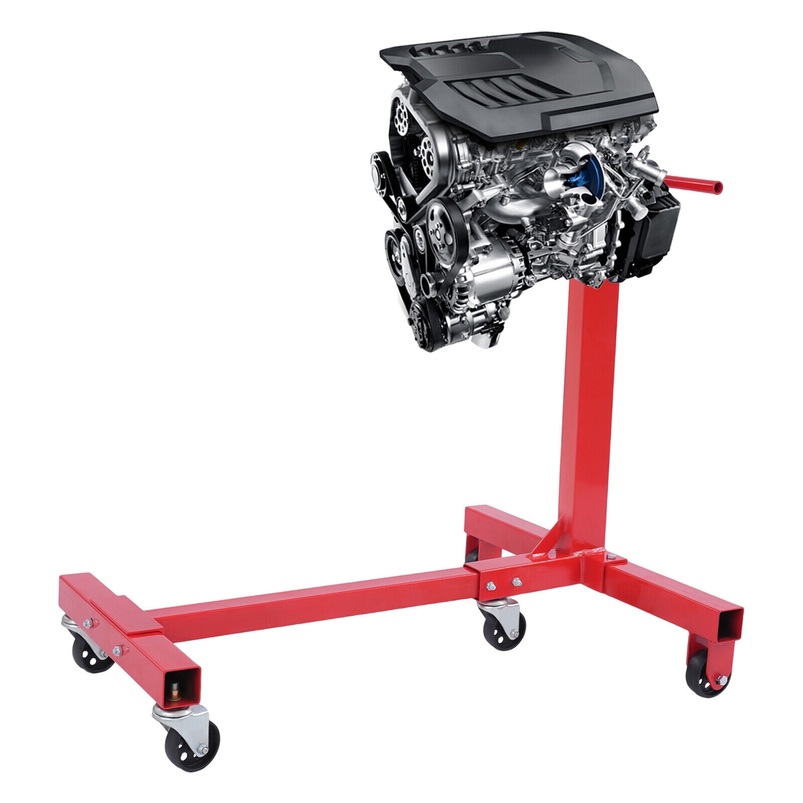 1250 LBS Engine Stand Folding Motor Hoist Dolly Mover Auto Repair Jack Rotating for garages, repair shops