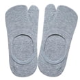 thumbnail image 3 of 1 Par de Calcetines Invisibles de para Mujer Bajo, Antideslizantes, Invisibles para Barco - gris única Sunnimix Calcetines Tabi de corte bajo para mujer, 3 of 8