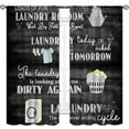 thumbnail image 3 of Farmhouse Laundry Room Curtains,Rustic Watercolor Hanging Clothes Laundry Drapes for Country Kitchen Bedroom Living Room Windows Treatment 2 Panel,84X63 Inch, 3 of 5
