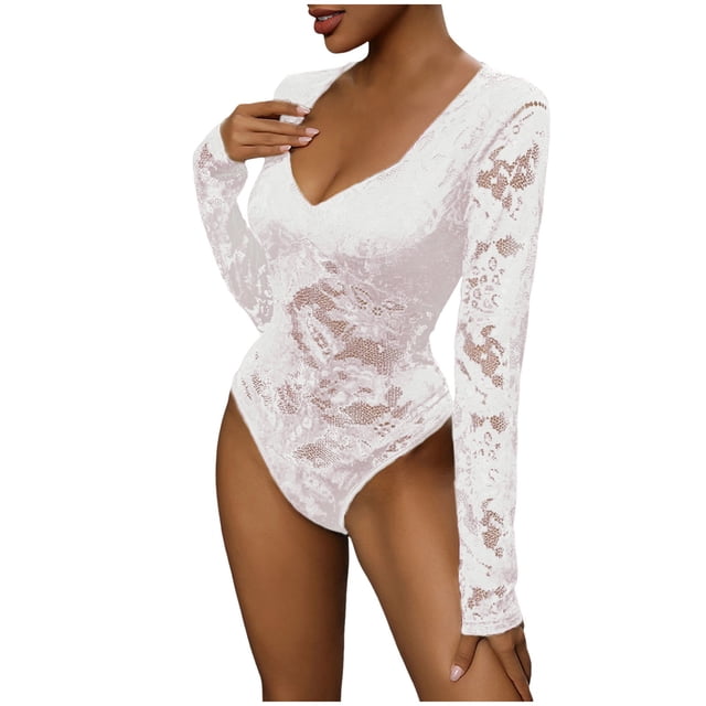 2DXuixsh Combinaison Femme Couleur Unie Motif Dentelle Ajustée Texture Fine Combinaison Intérieure Blanche Taille P