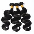thumbnail image 3 of Benehair Malaysian Virgin Human Hair Extensions Weave Weft 1/3/4 Bundles Soft Straight/Body Wave Hair 8"-30" US Black, 3 of 13