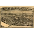 thumbnail image 2 of Bailey 24x17 White Modern Wood Framed Museum Art Print Titled - Enfield Connecticut - Bailey 1908, 2 of 4