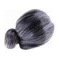thumbnail image 3 of Cateissary Divertido disfraz de abuela mayor, peluca de moño corto gris plateado, disfraz de fiesta Kits de decoración para fiestas, 3 of 6