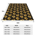 thumbnail image 3 of Pofeuu Maple Leaves With Leopard Print Ultra-Soft Micro Fleece Blanket,for Bed Or Sofa,All Season Throw Blankets Flannel Blanket-50"x40", 3 of 7