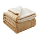 thumbnail image 2 of Sofa Vama Ropa de Cama Manta de piel de cordero de color liso, manta de franela doble, manta gruesa de invierno, manta de regalo for Navideño, 2 of 4