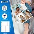 thumbnail image 6 of Photo Album Refill Sheets, 4 x 6 Inch Mixed Format, Heavyweight, Diamond Clear 3 Ring Photo Binder Page Refills, by Better Office Products, 300 Total Photos (50 Pack), 6 of 6