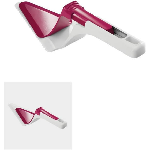 Metaltex 252314 Cake/Dessert Slicer & Sliding Server, White