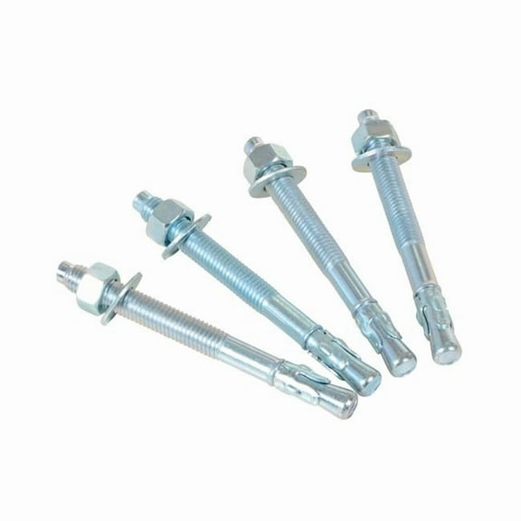 Vestil Manufacturing 442873 Concrete Lag Bolts - Silver - Pack of 4
