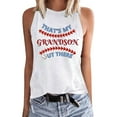 thumbnail image 2 of up to 60% off Gifts Usmixi Tank Top for Women Baseball Letter Print Round Neck Sleeveless T Shirts Fashion Graphics Loose Fit Ladies Racerback Tank Tops Red M Clothes, 2 of 5