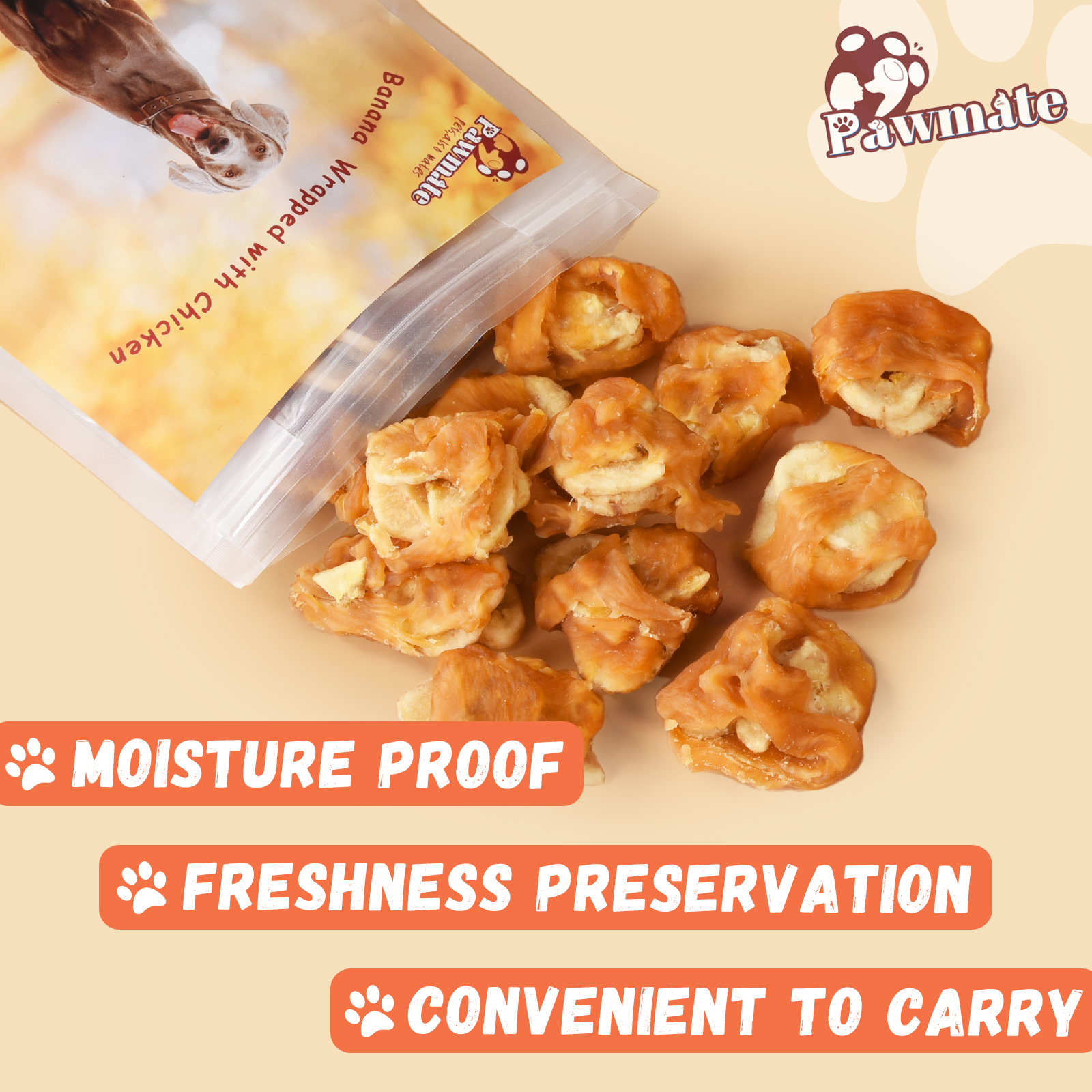 Pawmate Chicken-Wrapped Banana Dog Treats photo 6