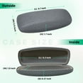 thumbnail image 3 of OPTIPAK Hard Shell Glasses Case – Extra Large Eyeglass Case with Microfiber Cleaning Cloth – Protective Glasses Holder for Men & Women (Pack of 1), 3 of 7