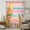 Teal, Pink, Yellow, variant on Summer Beach Surfboard Sheer Curtains 45" Long for Bedroom, Tropical Palm Leaf Pineapple Floral Light Filtering Privacy Drapes, Breathable Semi Sheer Short Window Treatment for Kitchen Cafe Bathroom