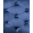 thumbnail image 6 of HFO Sawyer Height Adjustable Transitional Velvet Task Chair in Navy Blue, 6 of 8