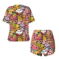 thumbnail image 5 of Picia Fruit-Flavored Ice-Cream Pajamas Sets for Women Soft Short-Sleeved Pjs with Lounge Shorts Two Piece Sleepwear-4X-Large, 5 of 9