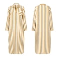 thumbnail image 7 of IUYRTFE Women's Striped Button Down Shirt Dress Long Sleeve Collared Maxi Dress with Pockets Loose Fit Casual Long Gown, 7 of 7