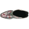 thumbnail image 4 of Roper Womens Ingrid Metallic Silver Floral Snip Toe Cowboy  Ankle Boots, 4 of 5
