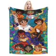 thumbnail image 1 of Manta de franela cálida y acogedora con encanto para sala de estar, dormitorio, cama, sofá, coche, mantas de vellón para todas las estaciones, regalos para niños, adolescentes y adultos, 40 x 30, 1 of 8