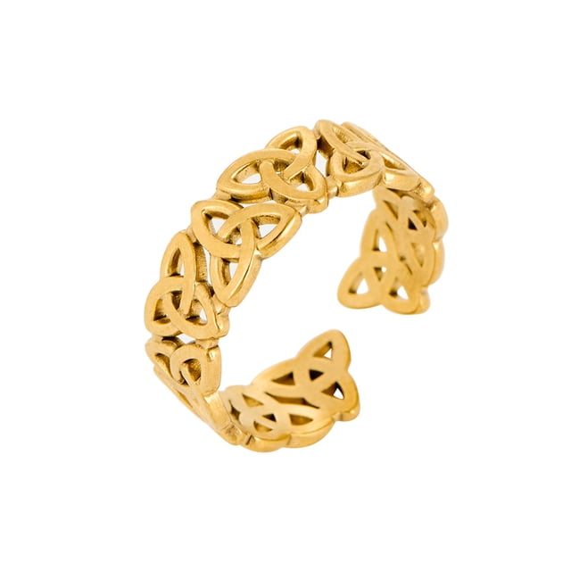 Adjustable Rings Lightweight Comfortable Anti-Oxidation Ring Exquisite Craftsmanship Versatile Open Ring for Women