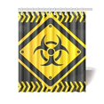 thumbnail image 1 of MKHERT Warning Biohazard Sign Polyester Fabric Bathroom Shower Curtain 60x72 inch, 1 of 1
