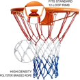 thumbnail image 4 of 2 Pack Heavy Basketball Net Rainproof Sunscreen, Red White Blue Bold Polyester Braided Rope, 12 Loops, 4 of 4