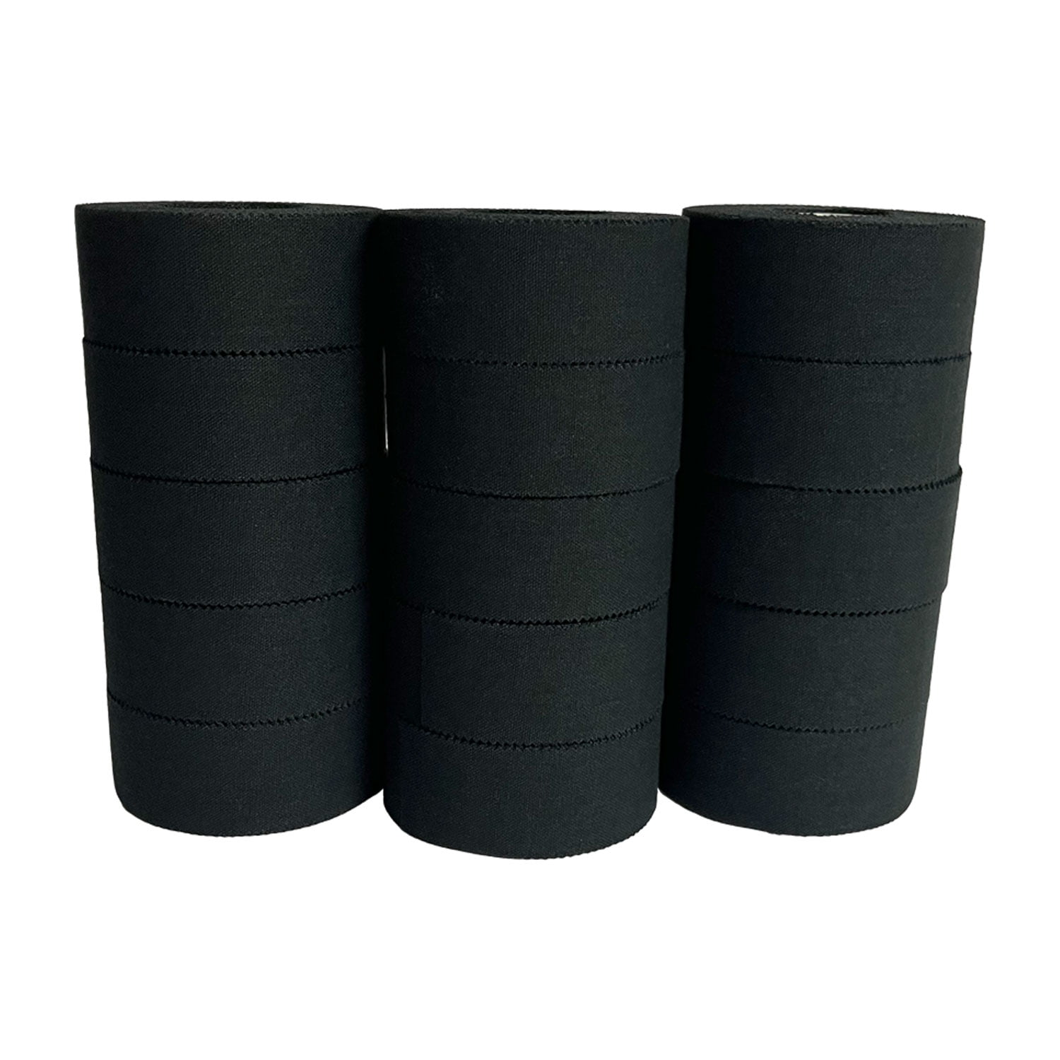 Ringside 1" Athletic Trainers Tape, 30 Feet, Adhesive and Easy to Tear, Black, 15 Pack