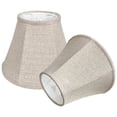 thumbnail image 2 of Brown Lamp Shade Set of 2, TooToo Star 6x12x8.5 inch Linen Lampshade, 2 of 6