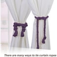 thumbnail image 2 of Visland 2Pcs Natural Cotton Curtain Rope Tiebacks-Handmade Curtain Decorative Holdbacks Rural Style Drapery Tieback, 2 of 5