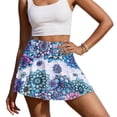 thumbnail image 2 of Xoenoiee Boho Mandala Flower Print Women's Pleated Tennis Skirts with Pockets Athletic Golf Skorts Skirts for Workout Running Pickleball, L, 2 of 7