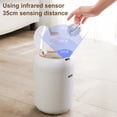 thumbnail image 3 of INSMART 3.2 Gallon Motion Sensor Trash Can, Automatic Odor-Proof Bathroom & Kitchen Wastebasket with Waterproof Lid,Silent Close,White Garbage Bin for Home Office, 3 of 8