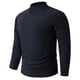 thumbnail image 4 of pstuiky camisetas de manga larga para hombre, Suéter informal y cálido de color sólido con cuello redondo y manga larga para hombre, con base de terciopelo alemán. Tops de hombre xl, 4 of 5