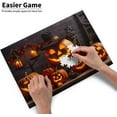 thumbnail image 3 of puzzles for adults 300 pieces Halloween jack-o'-lantern Nightmare funny Castle Wall Art Gift, 3 of 10