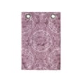 thumbnail image 1 of Damask Hanging Pocket Organizer, Monochrome Mystic Ornamented Flowers and Circles Arrangement Illustration, Printed Polyester Storage Bag with Pockets, 14" x 20", Dried Rose and Rose, 1 of 2