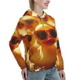 thumbnail image 6 of Wukai Sunglasses Yellow Duck Print Womens Hoodies Fleece Sweatshirts Long Sleeve Sweaters Pullover Fall Outfits Winter Clothes-Large, 6 of 7