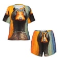 thumbnail image 4 of Lsque Colorful Painted Duck Women's Short-Sleeved Pajama Set - 2 Piece Soft and Lightweight Sleepwear Set-X-Large, 4 of 9