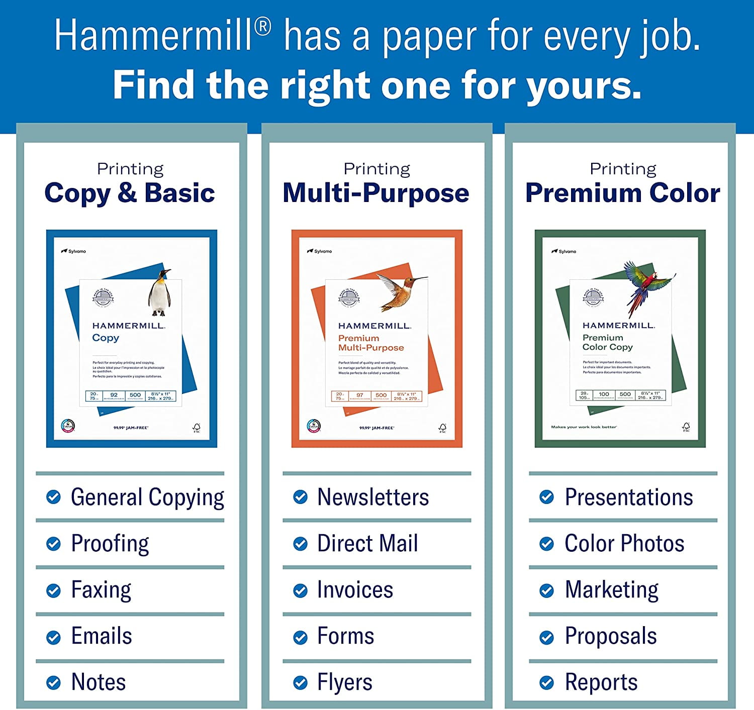 Hammermill Color Copy Digital Paper, White