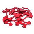 thumbnail image 2 of 2 Pcs Clou en Forme d'Os de Poisson en Alliage d'Aluminium pour Usage Extérieur Tente de Camping Corde Fixe Boucle Clou de Sol Amovible pour Randonnée Fournitures de Camping (Rouge), 2 of 7