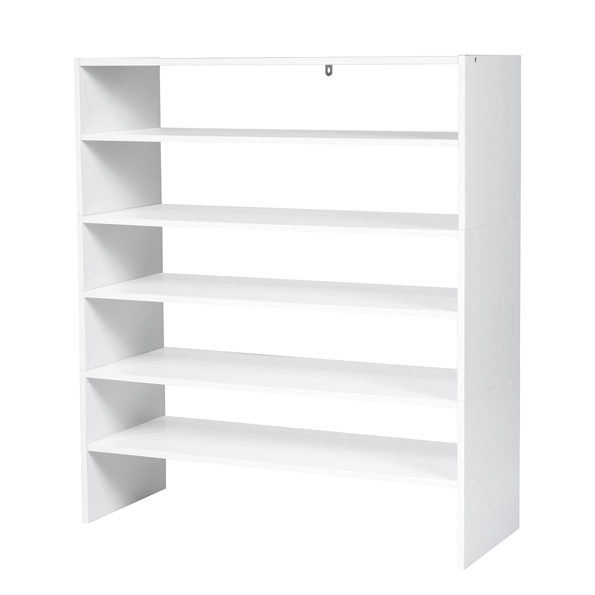 Costway 3 PCS Stackable Shoe Rack 31 Inch Horizontal Organizer 2