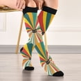 thumbnail image 5 of FORMRS Womens Knee High Socks Casual Long Thick Travel Daily Wear, 1 Pair, Colorful Cat, 5 of 6