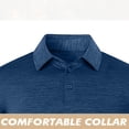 thumbnail image 5 of TaTaai Men's Casual Short Sleeve Polo Shirt with 3-Button Placket, Stand Collar, Breathable Performance Fabric, and Classic Fit Gift, 5 of 5