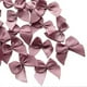 thumbnail image 1 of XmhyTop 200 piezas de mini lazos de cinta de satén con flores de 1" x 3/4" Apliques para manualidades DIY en color malva, 1 of 2